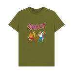 Moss Green Printed T-shirt Front