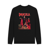 Black Printed Sweater Front