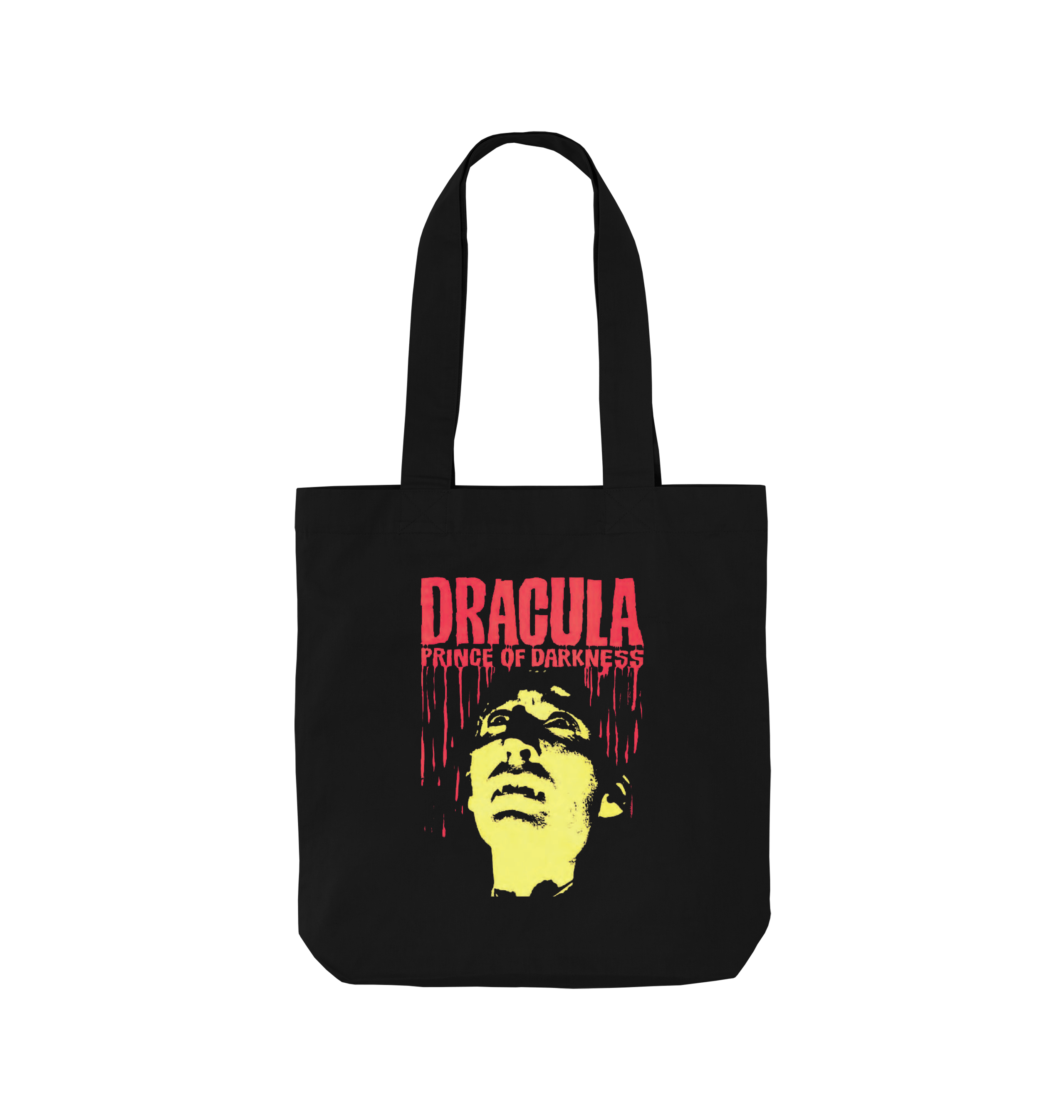 Black Printed Bag Front