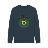 Navy Blue Printed Sweater