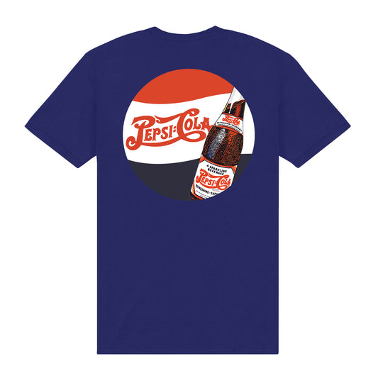 Pepsi Cola Retro Print Navy T-Shirt