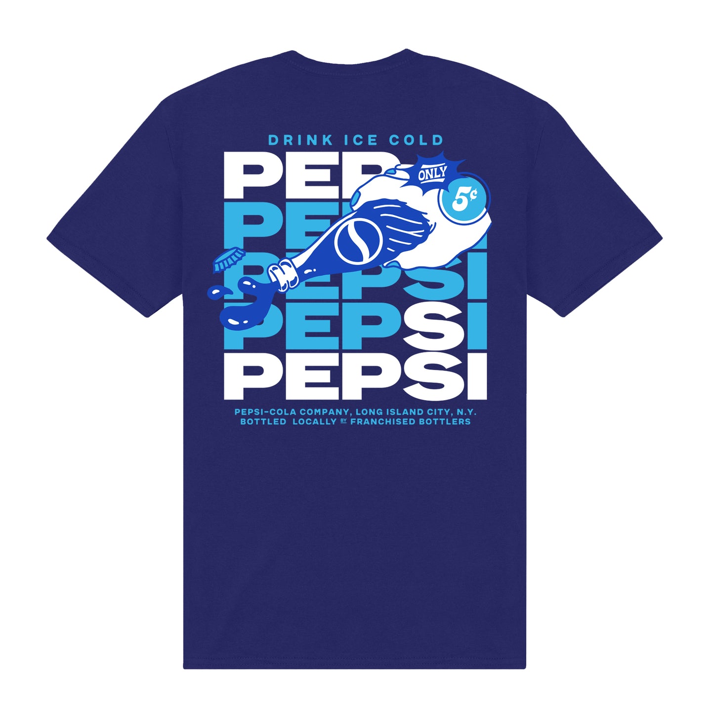 Drink Ice Cold Pepsi Blue T-Shirt