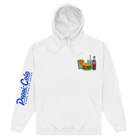 Pepsi Cola Diner White Hoodie