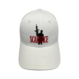 Scarface Machine Gun Trucker White Cap