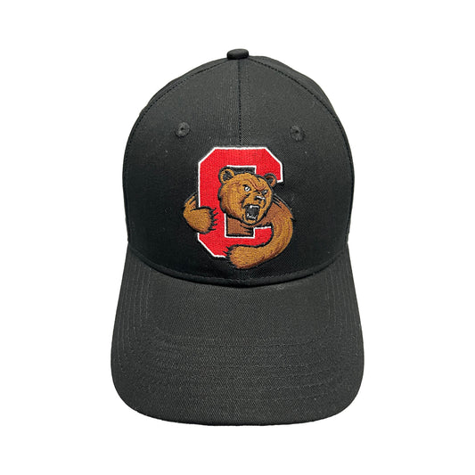 Cornell University Bear Black Trucker Cap