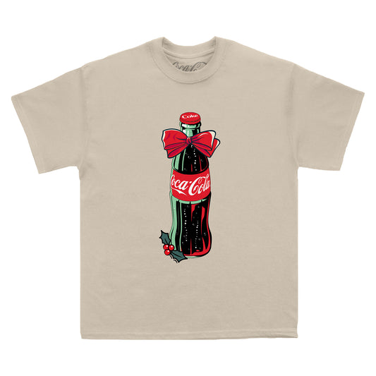 Coca Cola Bottle Bow Sand T-Shirt