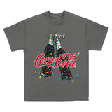 Coca Cola Bottles Charcoal T-Shirt