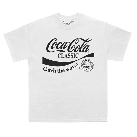 Coca Cola Classic Wave White T-Shirt