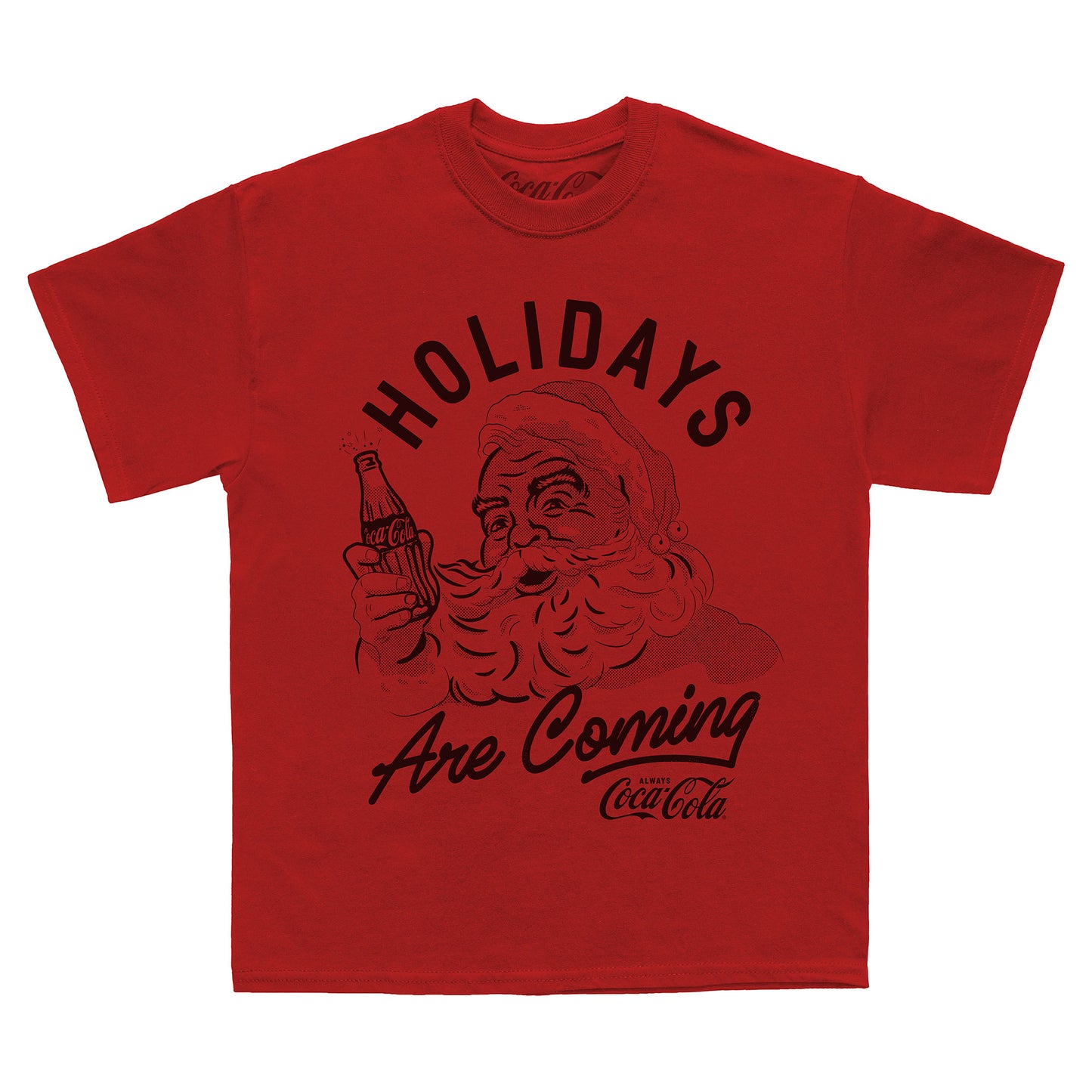 Coca Cola Holidays Are Coming Red T-Shirt