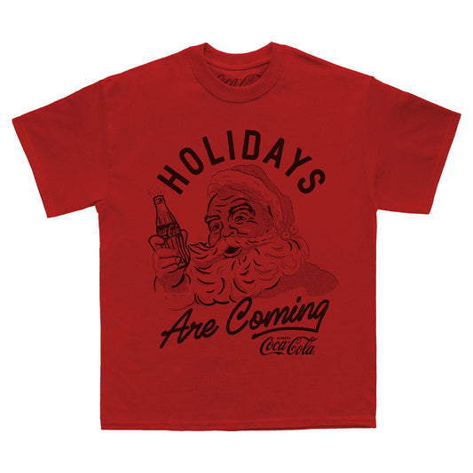 Coca Cola Holidays Are Coming Red T-Shirt