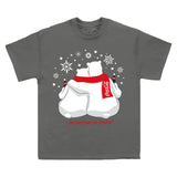 Coca Cola Hugging Polar Bears Charcoal T-Shirt