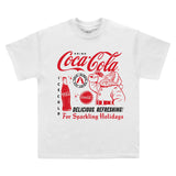 Coca Cola Santa Bottle White T-Shirt