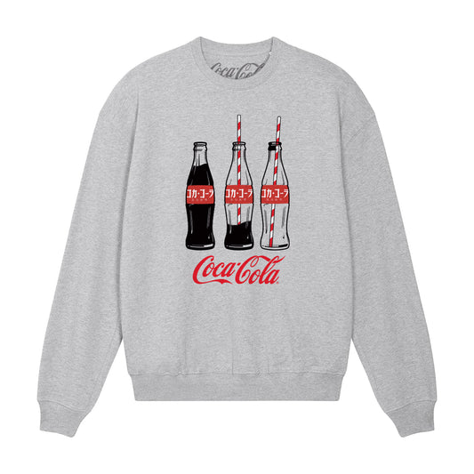 Coca Cola Bottles Heather Grey Sweatshirt