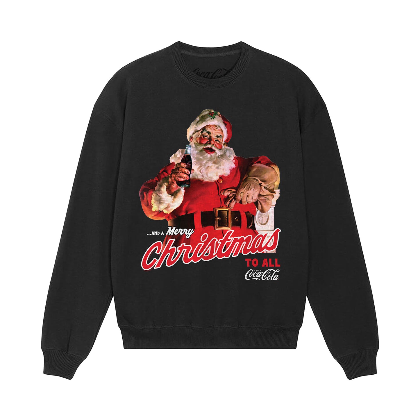 Coca Cola Santa Black Sweatshirt