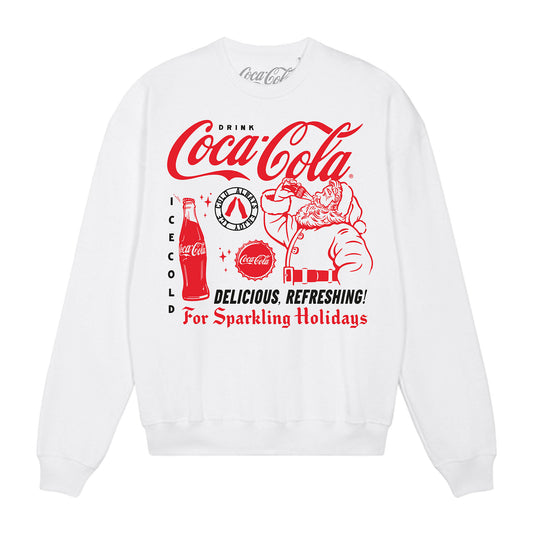 Coca Cola Santa White Sweatshirt