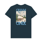 Denim Blue Printed T-shirt Back