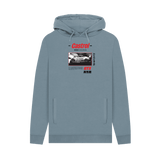 Stone Blue Printed Hoody Front