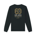 Black Printed Sweater Back