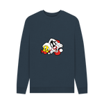 Navy Blue Printed Sweater