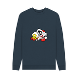 Navy Blue Printed Sweater