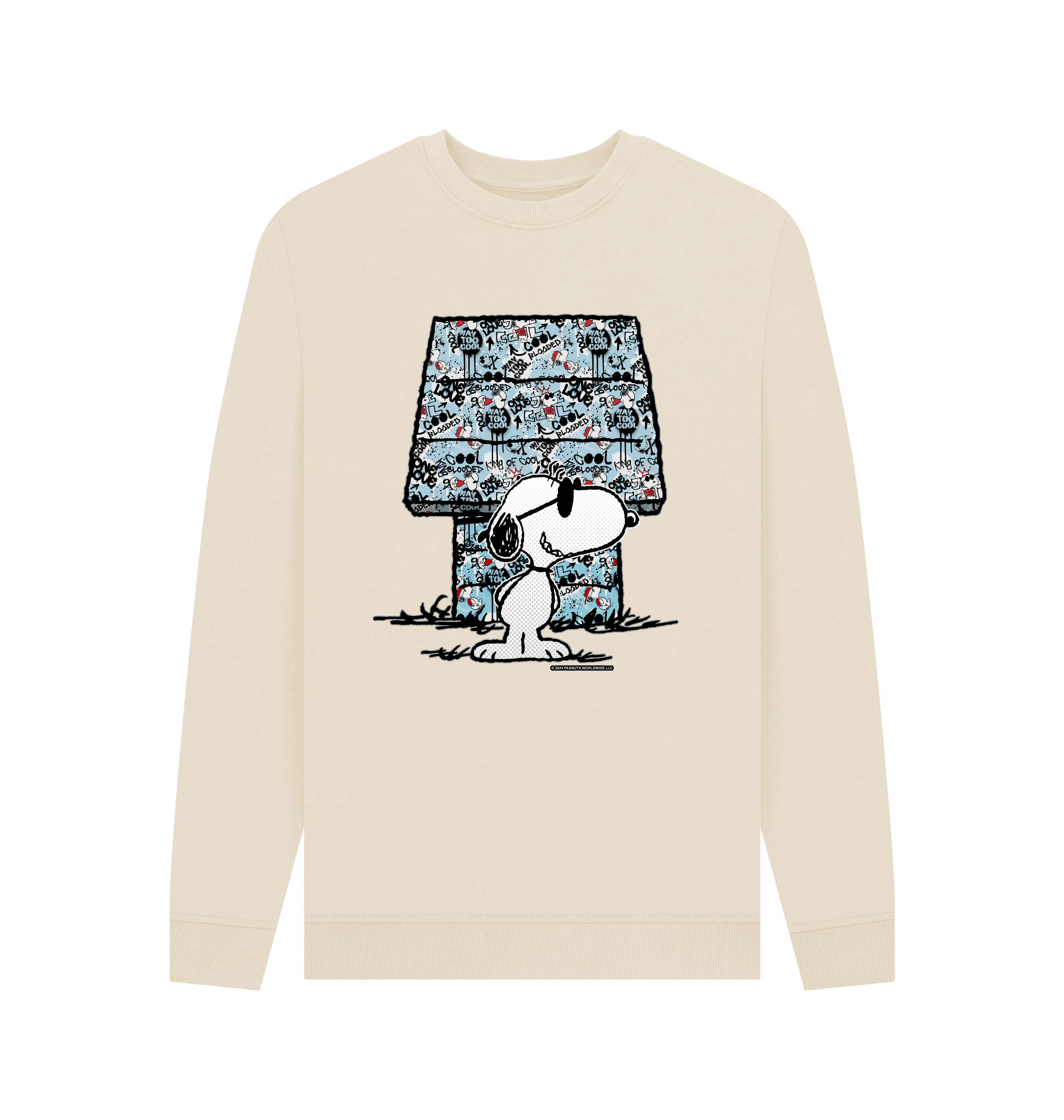 Oat Printed Sweater Front