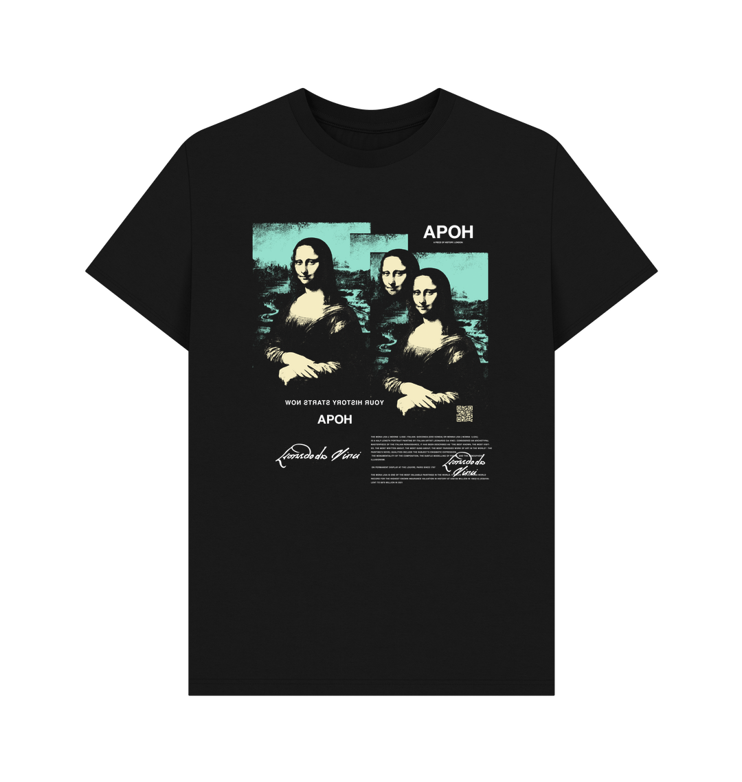Black Printed T-shirt Front