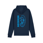 French Navy Printed Hoody Back