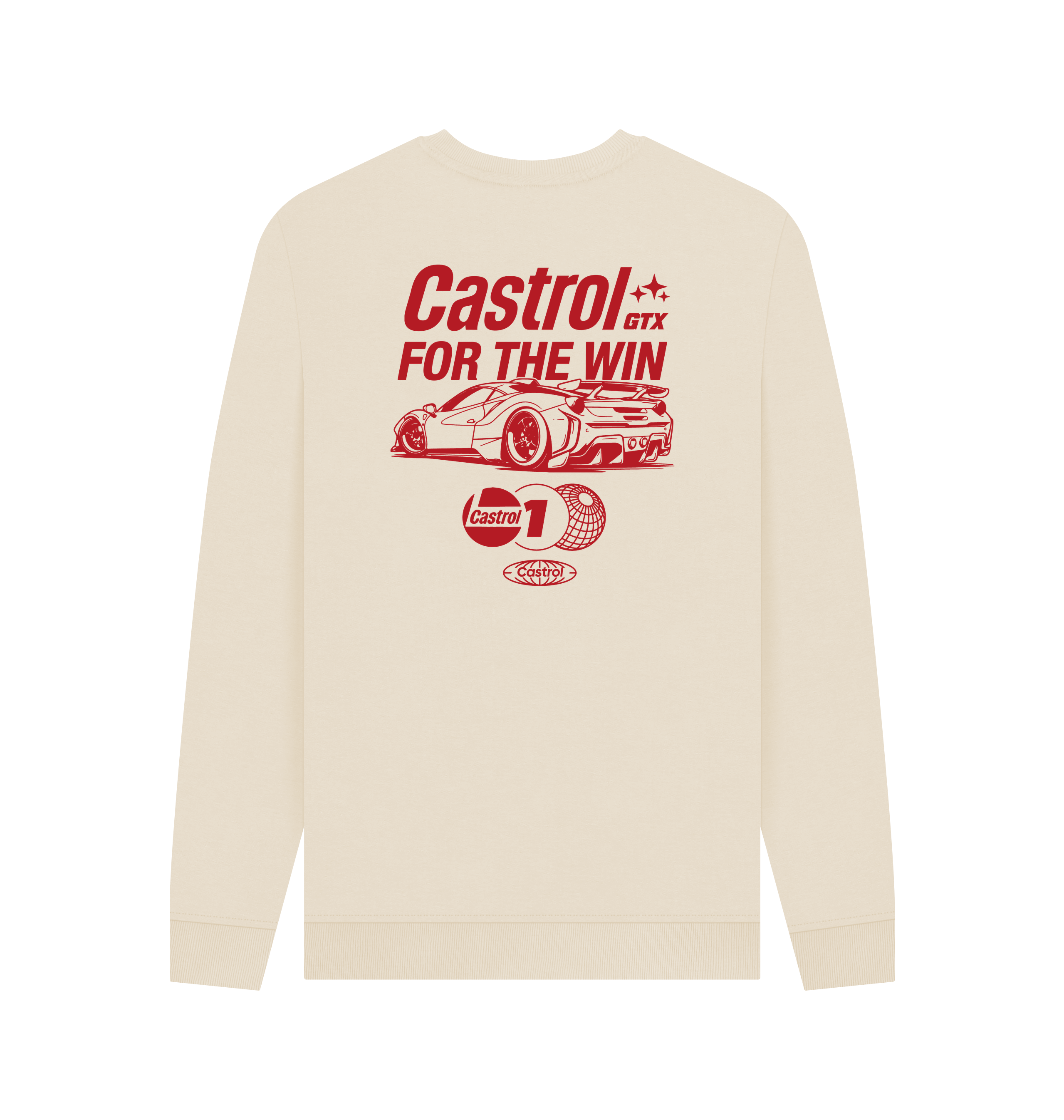 Oat Printed Sweater Back