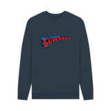 Navy Blue Printed Sweater Front