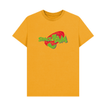 Mustard Printed T-shirt Front