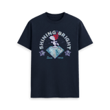 Navy Blue Printed T-shirt Front