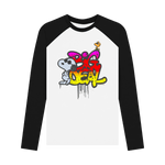 Black-White Printed Baseball T-shirt Front