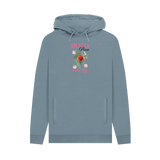 Stone Blue Printed Hoody Front