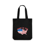 Black Printed Bag Front