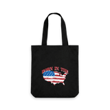 Black Printed Bag Front
