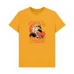 Mustard Printed T-shirt Front