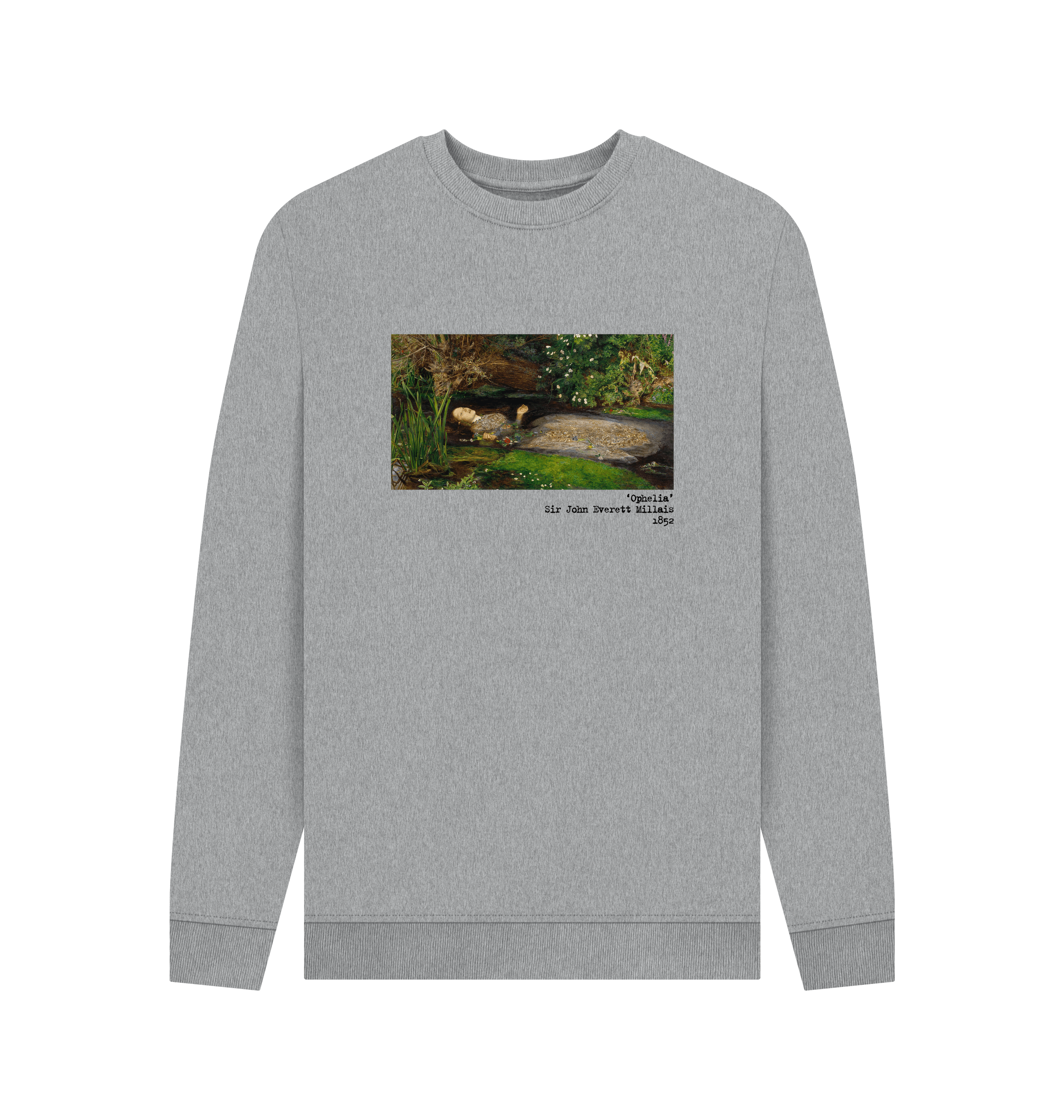 Light Heather Printed Sweater Front