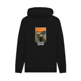 Black Printed Hoody Front