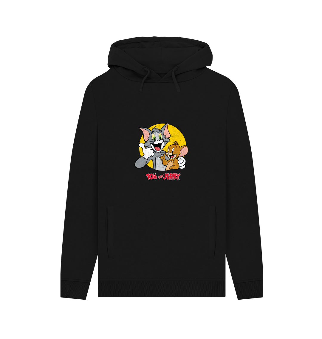 Black Printed Hoody