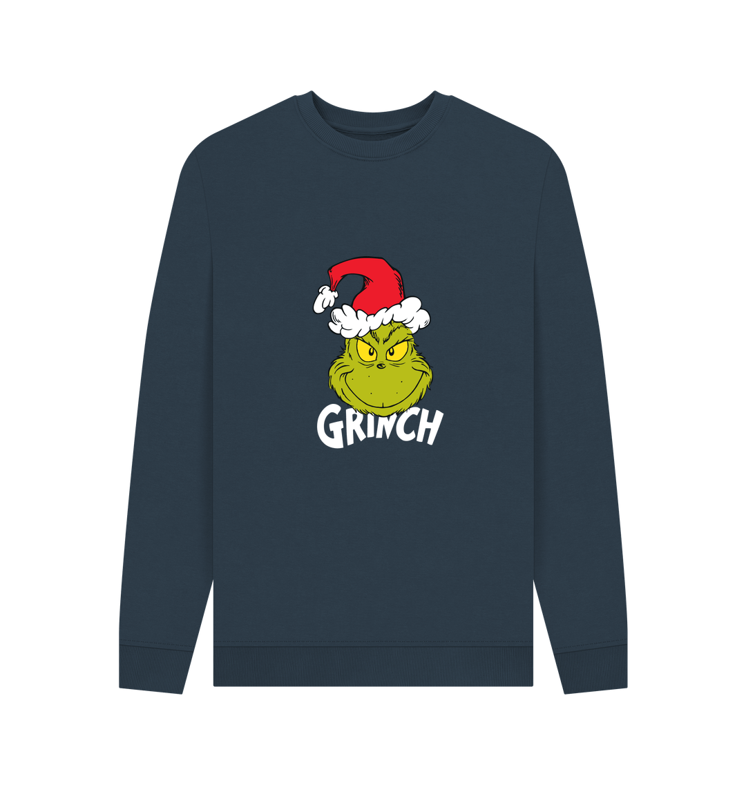 Navy Blue Printed Sweater