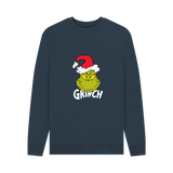 Navy Blue Printed Sweater