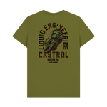 Moss Green Printed T-shirt Back