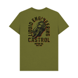 Moss Green Printed T-shirt Back
