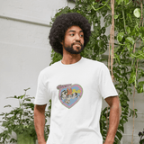 The Powerpuff Girls Faded Heart White T-Shirt