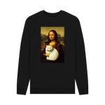 Black Printed Sweater Front