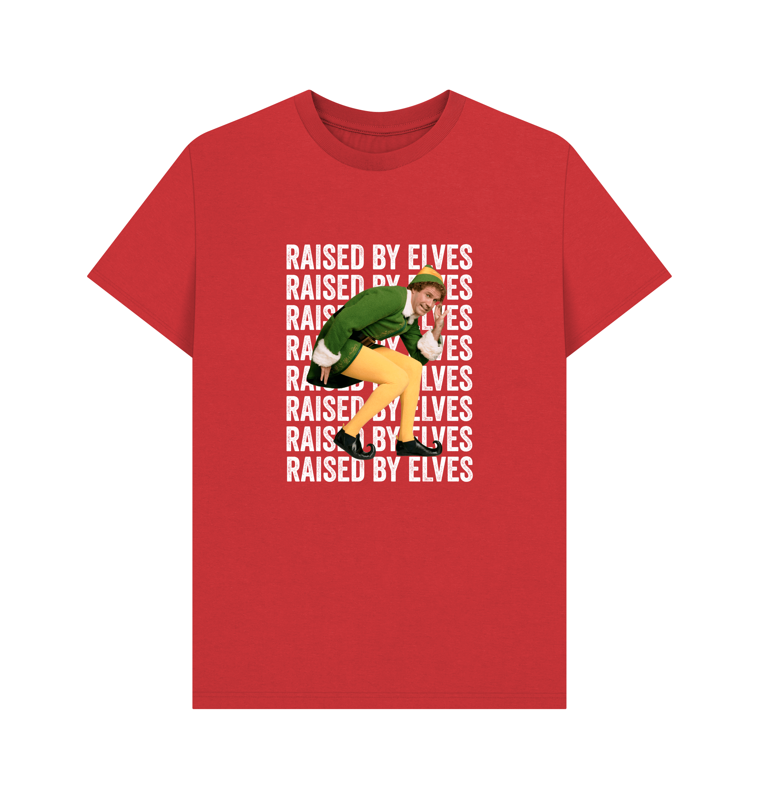 Red Printed T-shirt Front