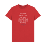 Red Printed T-shirt Front