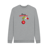 Light Heather Printed Sweater Front