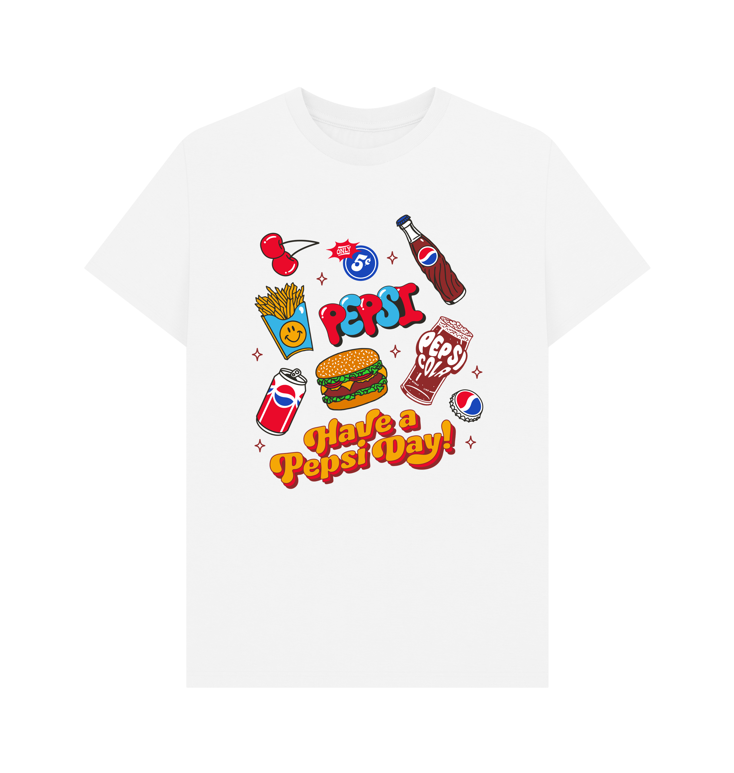White Printed T-shirt