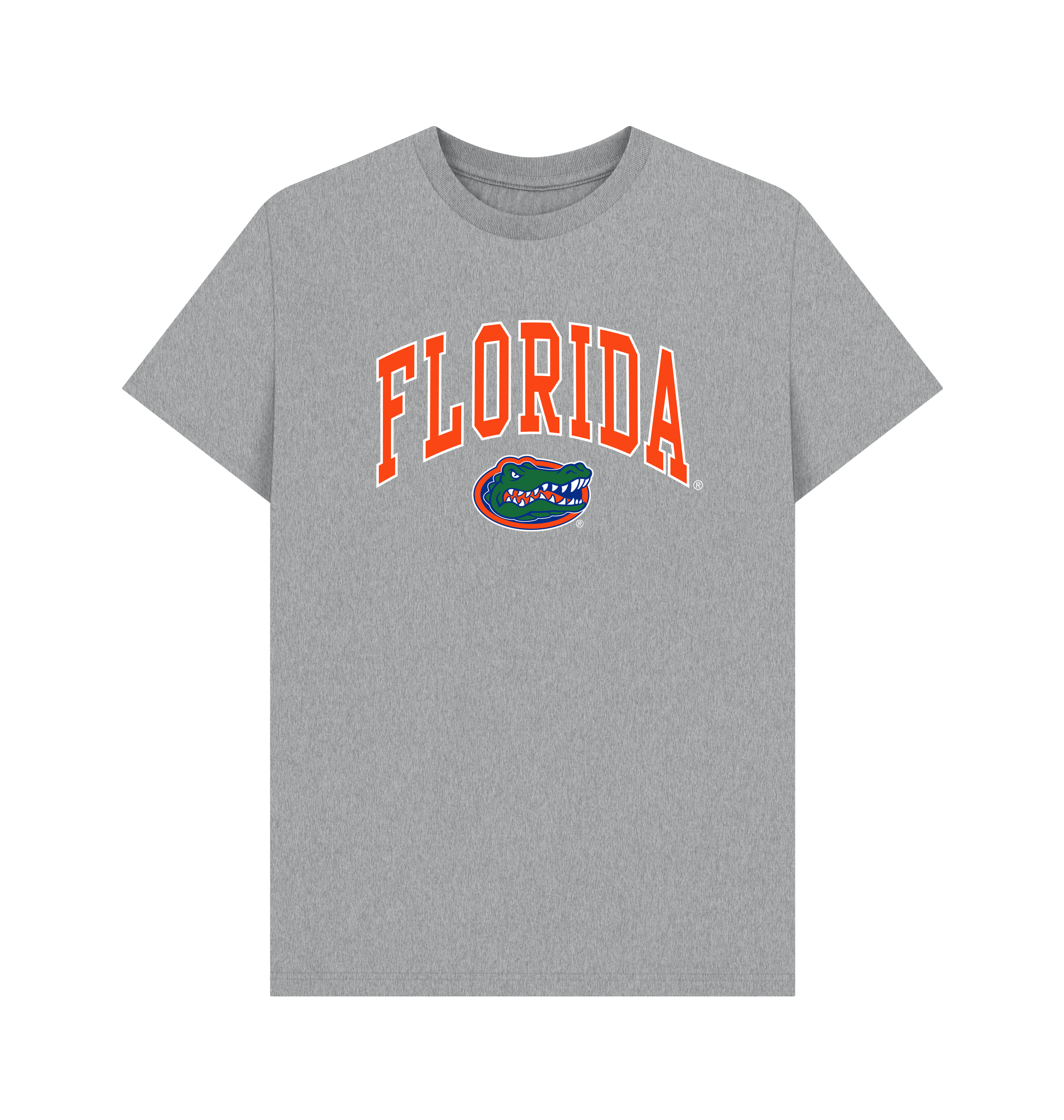 Athletic Grey Printed T-shirt Front